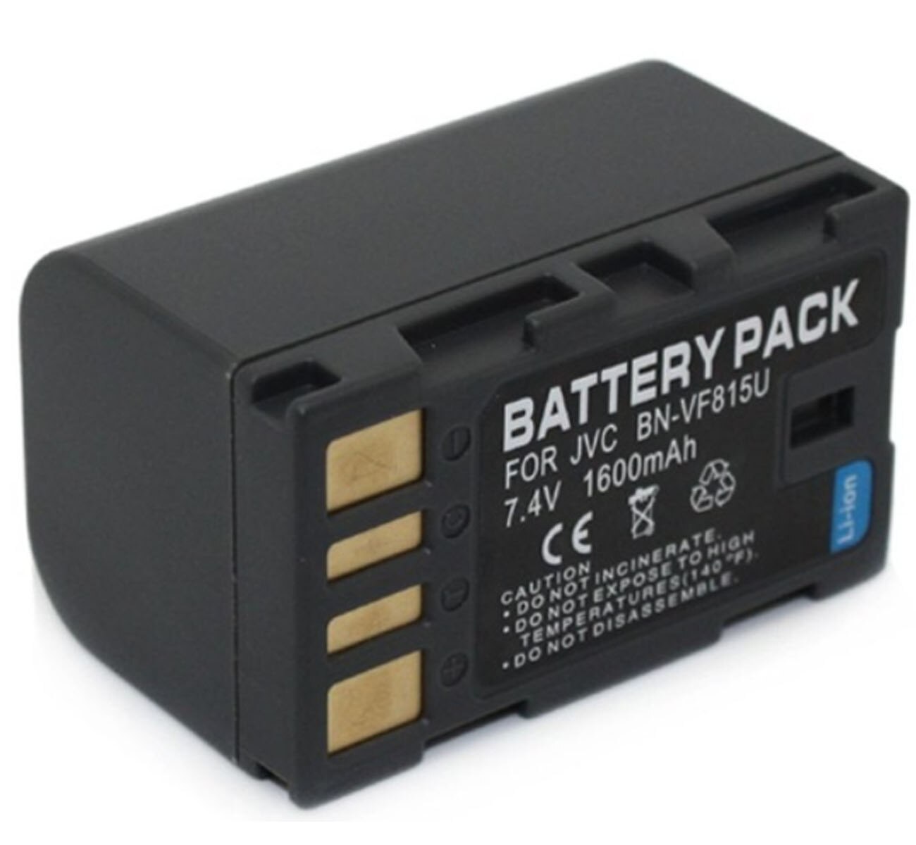 Batterij Voor Jvc Everio GZ-MG630U, GZ-MG630AU, GZ-MG630RU, GZ-MG630SU, GZ-MG670BU, GZ-MG680BU, GZ-MG730BU Camcorder: 1x BN-VF815 Battery