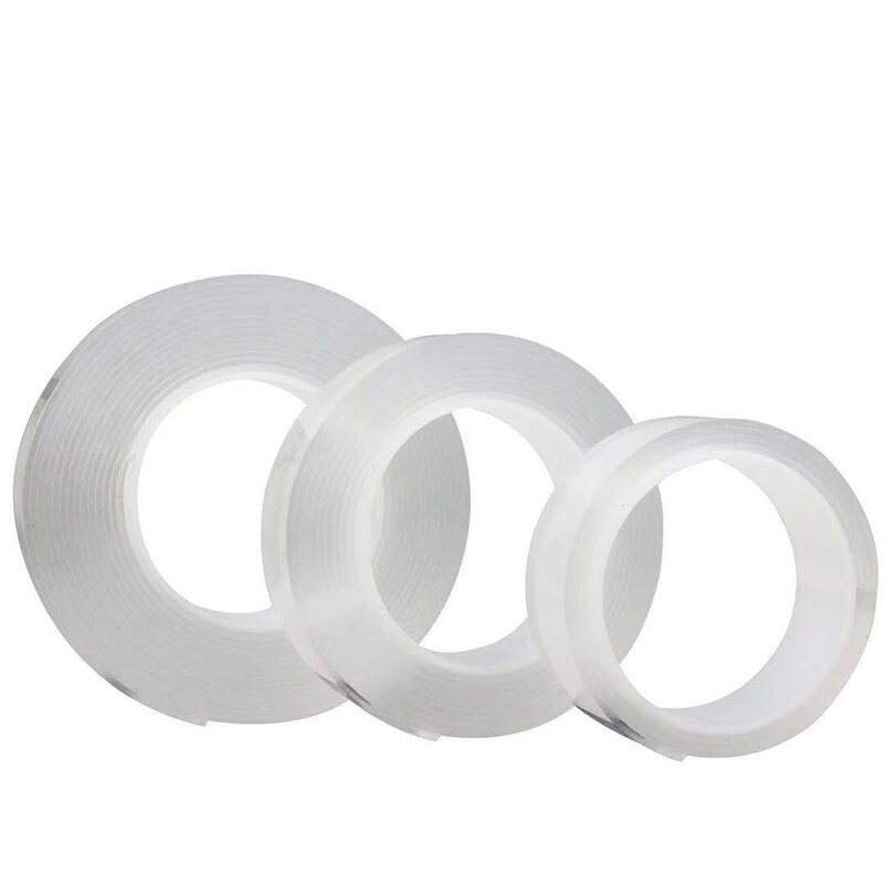 1 Roll Reusable Transparent Double-sided Tape Can Washed Acrylic Fixing Tape Nano tape No Trace Magic Car Double-sided Tape