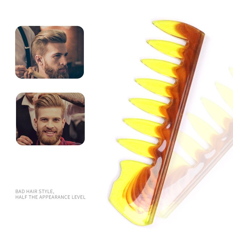 Conjunto de peines de pelo Retro para hombre, peine de Pelo Liso para Estilismo de salón de peluquería , herramienta de estilo de peluquería para barbero
