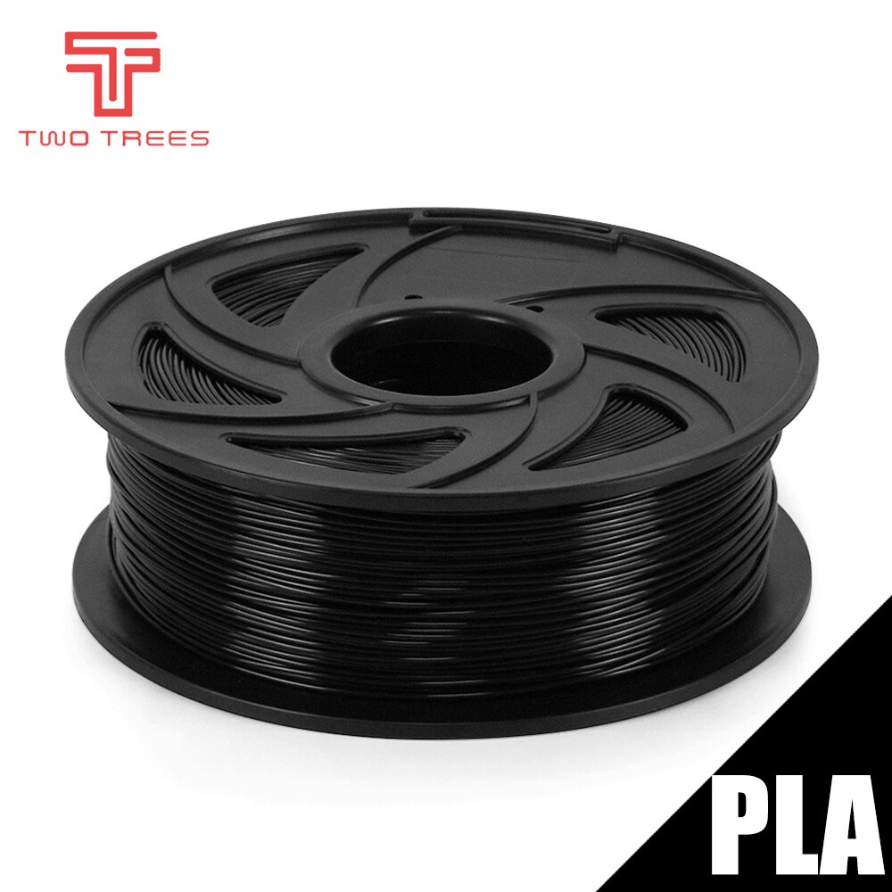 Overseas Warehouse 3D Printer Filament 1.75MM ABS PLA Filament 3D Printer 1KG Roll for Ender 3 CR10 Bluer Plus Extruder: PLA-1KG-black