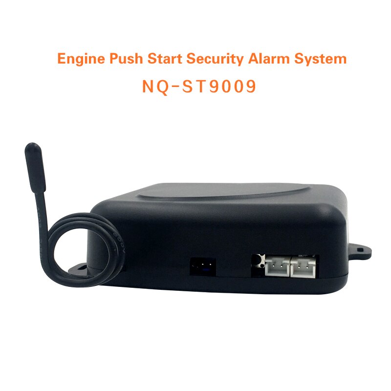 One Way Car Alarm System with Engine Start LCD Remote Control Key Fob Case For B9 with silicone cover NQ-ST009