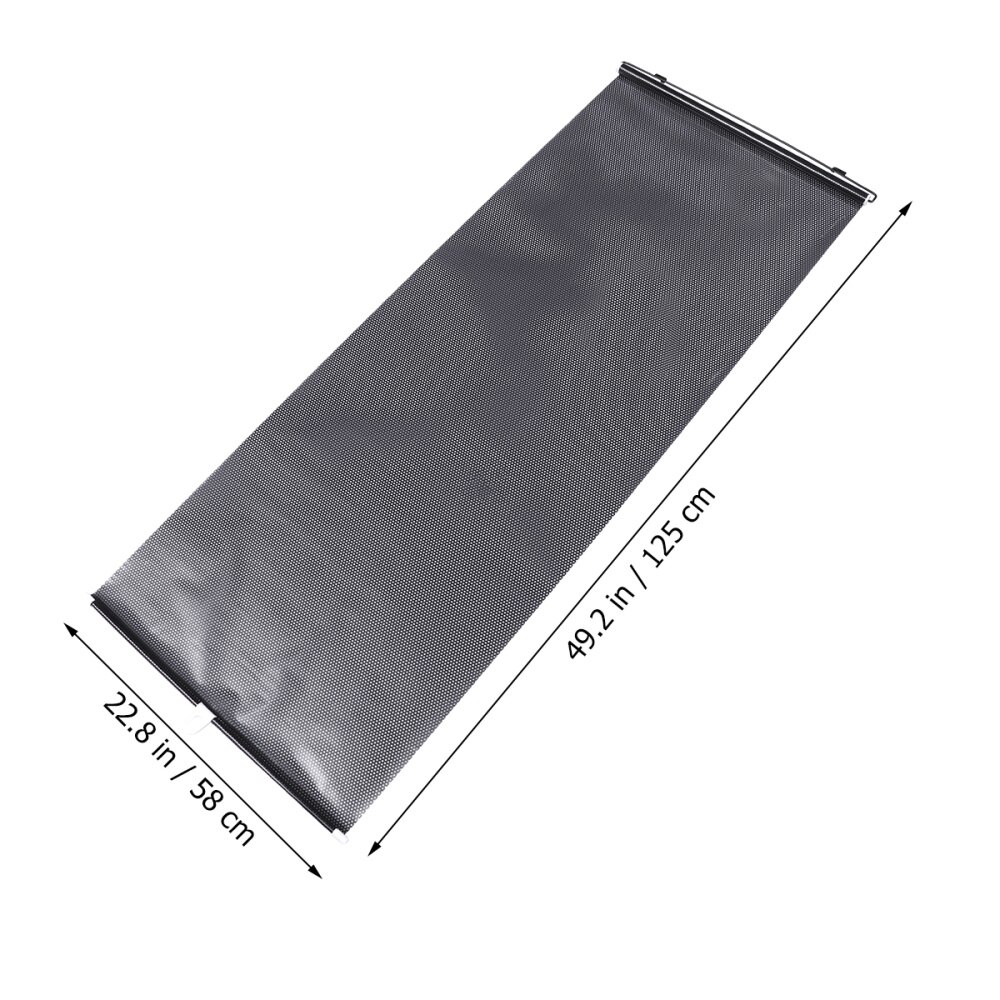 Rideaux de voiture rétractables universels, lot de 2, rouleau de fenêtre, pare-soleil, protecteurs pour stores (noir)