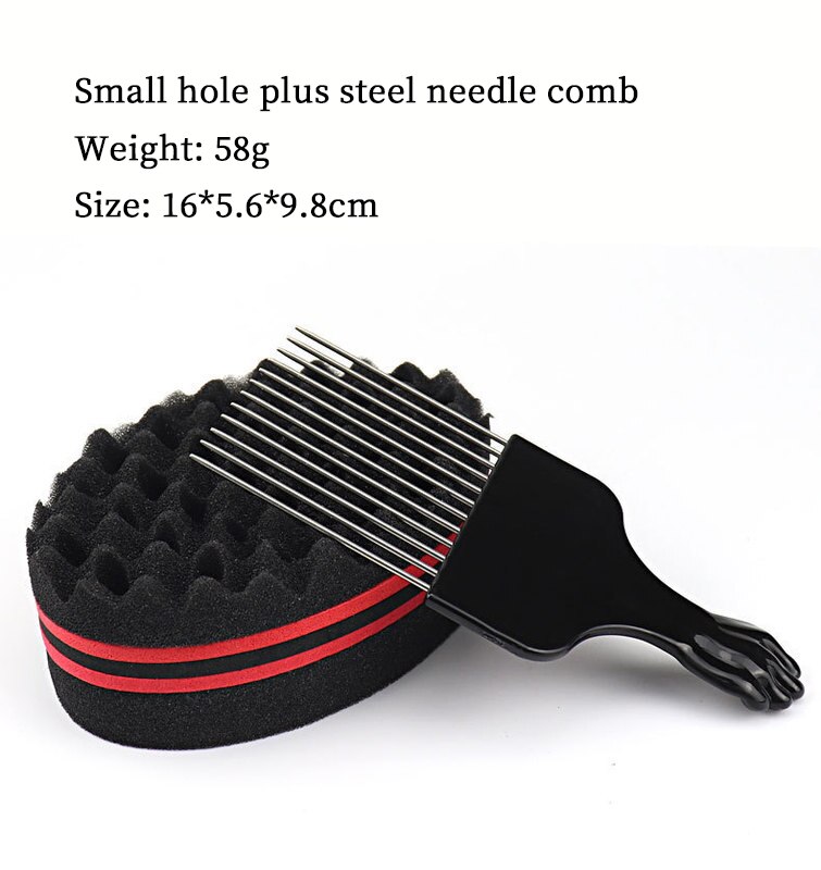 Wavy Sponge Double-sided magic twisted fear hairbrush wavy spo... – Grandado