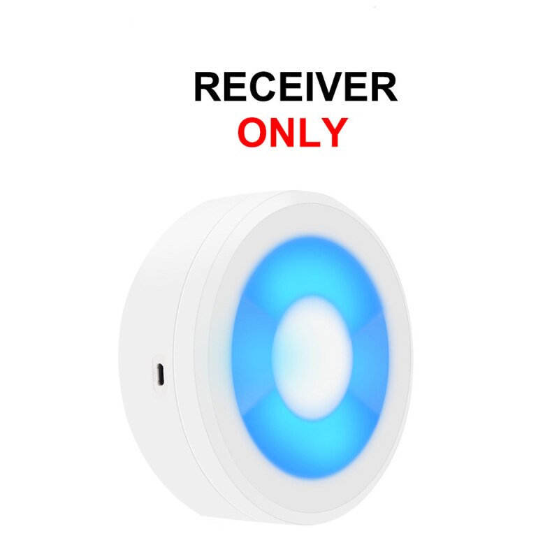 USB Powered IP55 Waterproof Wireless Smart Doorbell Door Bell Ring Chime Call 433MHZ LED Night Light Home Plug-Free: 14