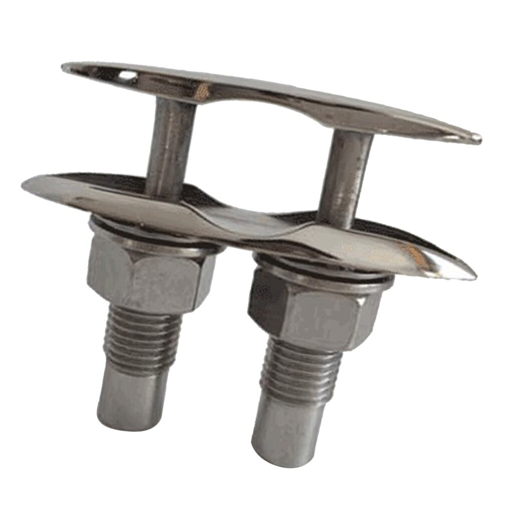 Stainless Steel Marine Flip Up Folding Pull Up Cleat (5inch), Boat Parts Marine Hardware
