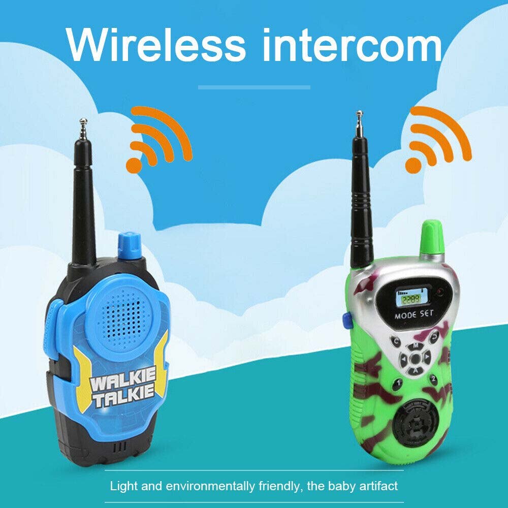 2 Pcs Draagbare Kinderen Walkie Talkies Kids Lange Afstand Walky Talky Elektronische Verjaardag Kerstcadeau