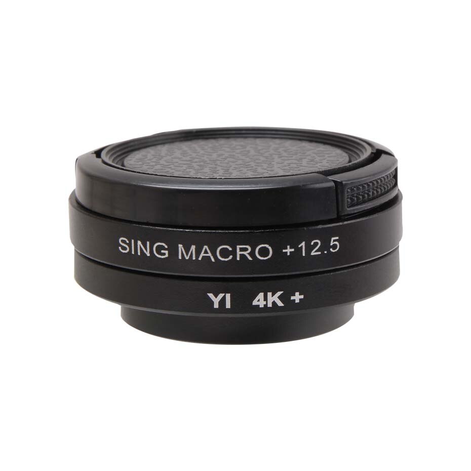 Caenboo super filtros de lente de curta-up, filtros para xiaomi yi 4k/ii/lite/+ plus 12.5x filtro de câmera de ação esportiva, yi 4k + cctv 37mm