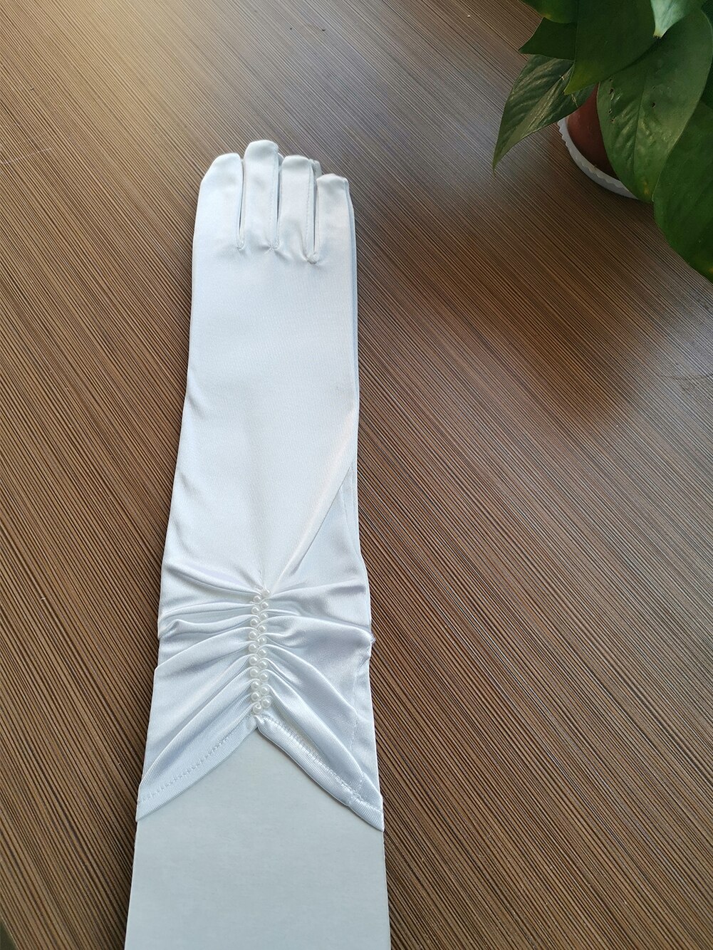 Wit of Ivoor Korte Bruiloft Handschoenen Vingerloze Bruids Handschoenen voor Vrouwen Bruid Rood Kant Handschoenen Luva De Noiva Bruiloft Accessoires: 13