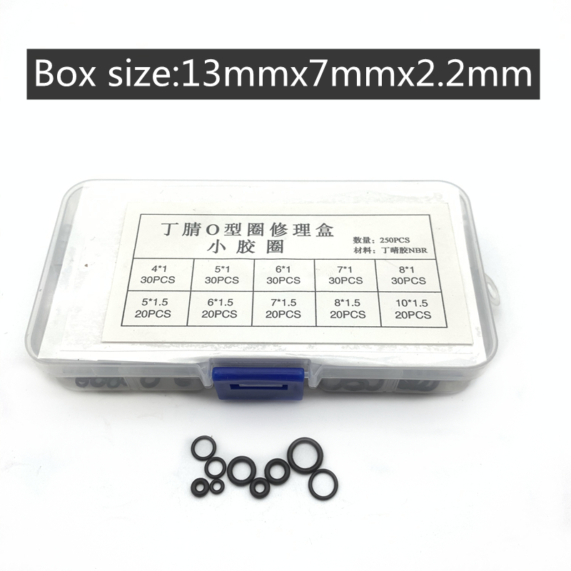Multiple Sizes NBR O ring Set Seal Ring Oil Resistant And High Temperature Resistant Nitrile Rubber Ring O-Ring Repair box