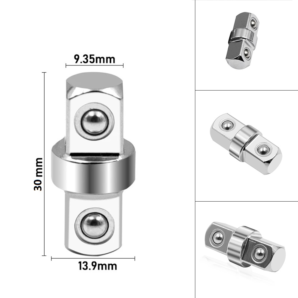 1pcs Socket Sleeve Adapter Hexagonal Connector Socket-double Head Outer Square Electric Wrench Extension Rod Wind Batch