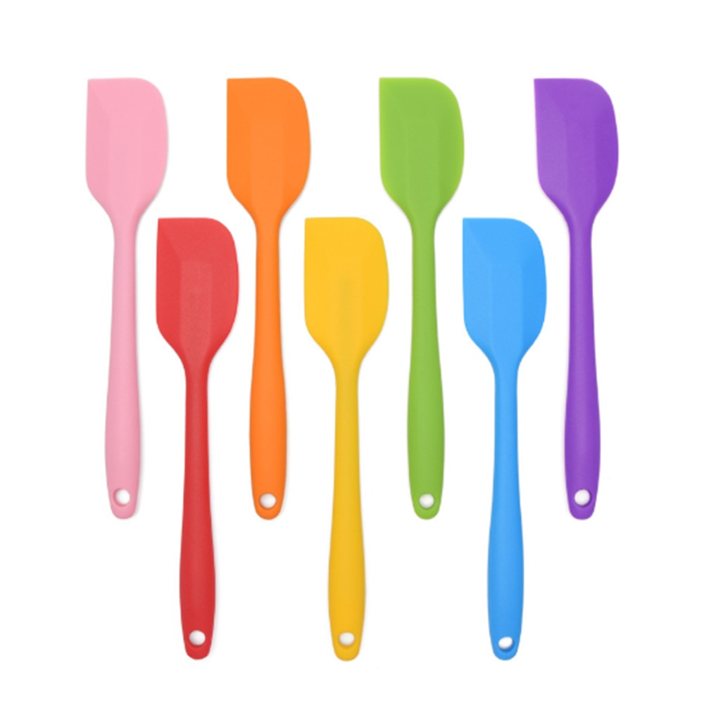 Silicone Pastry Spatula Baking Non Stick Silicone Blade Cake Chocolate Silicone Spatula Cake Decorating Tools DIY Pastry Spatula