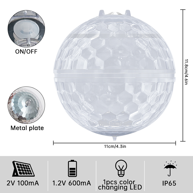 Solar Powered Wasser Float Licht Teich Schwimmenden Lampe Magische Kugel Licht Garten Farbwechsel Dekoration Beleuchtung Für Pool Baum
