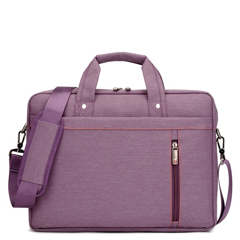 Laptop tas 15.6 inch schoudertas Handtas voor mannen vrouwen aktetas Informatie tas computer handtas Messenger Tassen waterdicht: purple / 12 inch