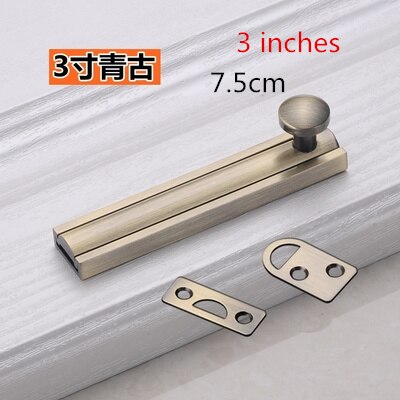 Professionelle Durcheinander Türen Rutsche verriegeln sperren Fenster Bronze- Riegel Möbel Verdeckte Schlösser Schlecht Bolzen Staub Beweis Rohr: 6