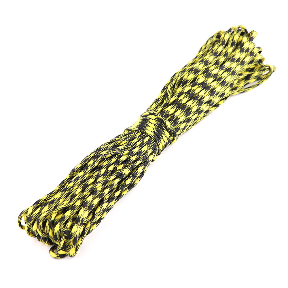Cuerda de paracaídas 5 15 M 7 núcleos 550 4mm Paracord accesorios de Camping cordón de supervivencia accesorios de tienda de senderismo cuerda de pulsera DIY: Gris / 31 m