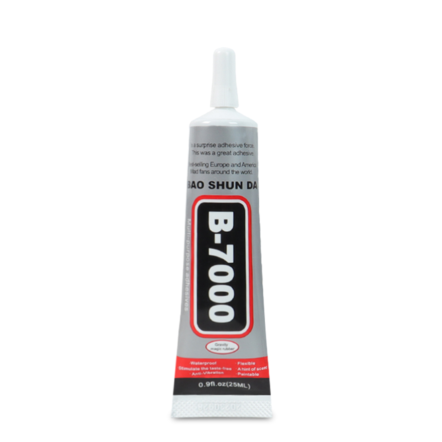 B7000 Glue, Handy-Bildschirmkleber, geeignet für Schmuck, Hausbau-Modelle, Trockenblumen, Holzrahmen, Stoffe, Pappe, Wollstoffe, universelle Bastelarbeiten, kreativer, weicher Kleber, Anti-Verstopfungs, 110ml: Transparent