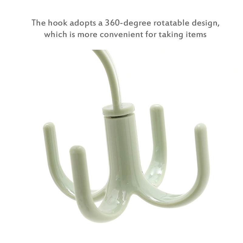 1 Pc S Hook Four-claw Rotatable Storage Rack Hanger Hanging Powerful Meat House Kitchen Pot Pan Hanger Scarf Hanger Belt