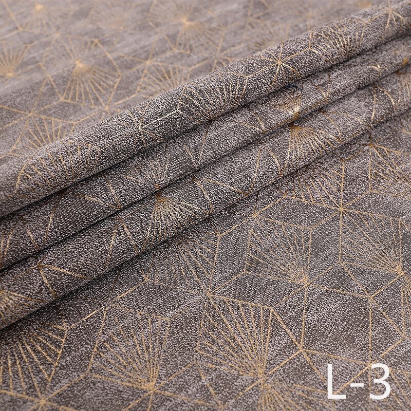 Jacquard Satin Fabric Gold Thread Sewing Material High-end Ladies Dress/Suit Fabric100*150cm: L-3