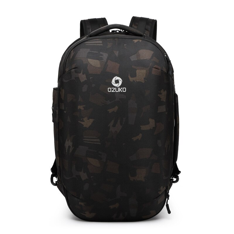 ¡Novedad de ! Mochilas multifunción para hombres OZUKO de 15,6 pulgadas para ordenador portátil, mochilas de para adolescentes, mochilas de viaje impermeables para hombres: camouflage / 20 pulgadas
