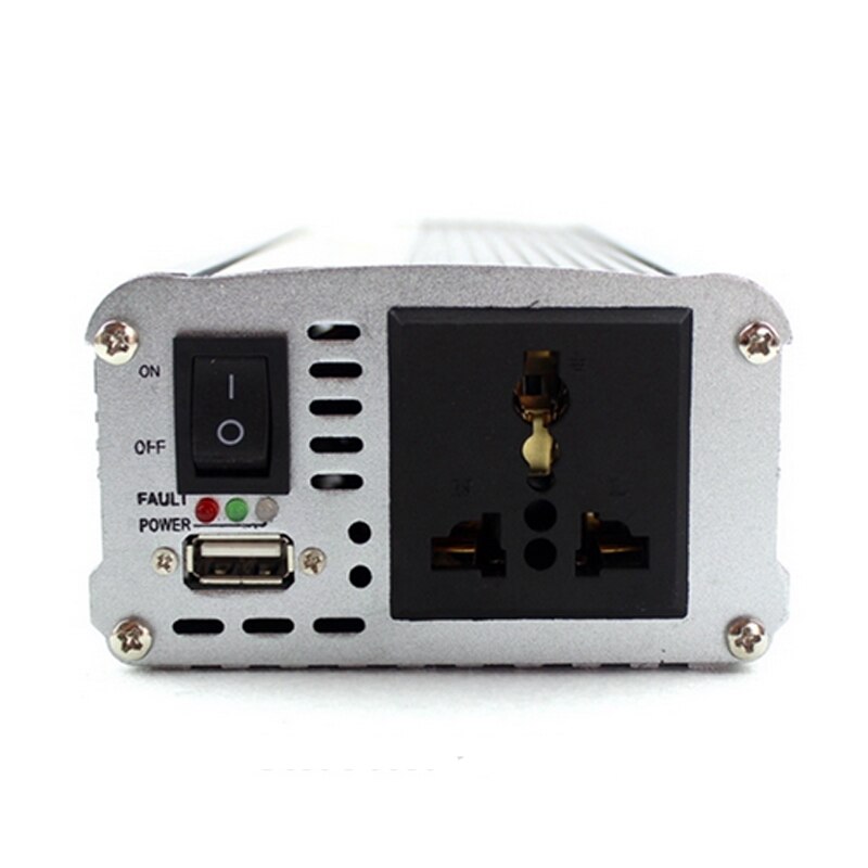 Bilens Strømomformer 500W - DC 12V til AC 220V - med USB-lader - Modifisert Sinusbølge