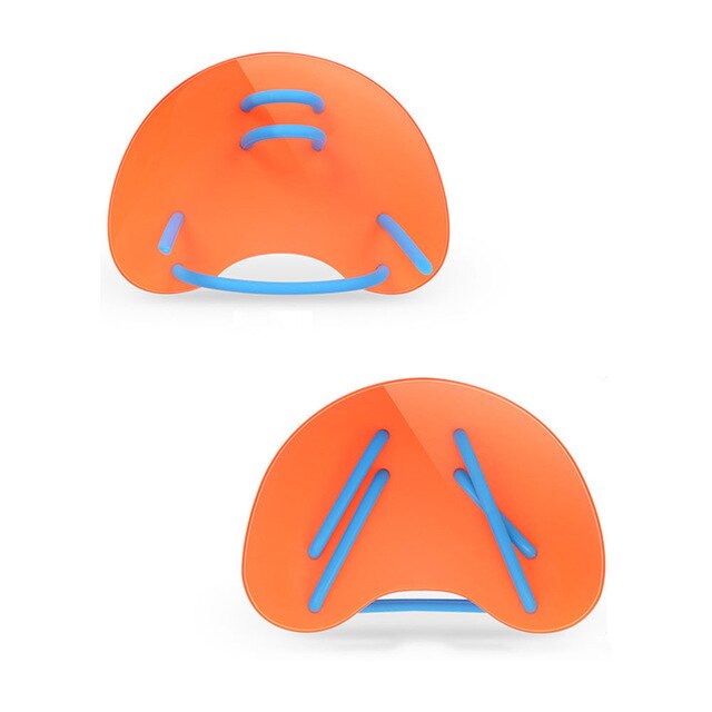 freundlicher Schwimmen Schwimmhäute Wasser Palme für Erwachsene und freundlicher Freistil Arm Hub Ausrügestochen: Orange