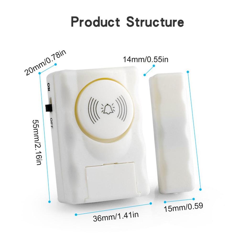 Wireless Home Security Door Window Alarm Warning System Magnetic Door Sensor Independent Alarm Wireless Open Door Detector