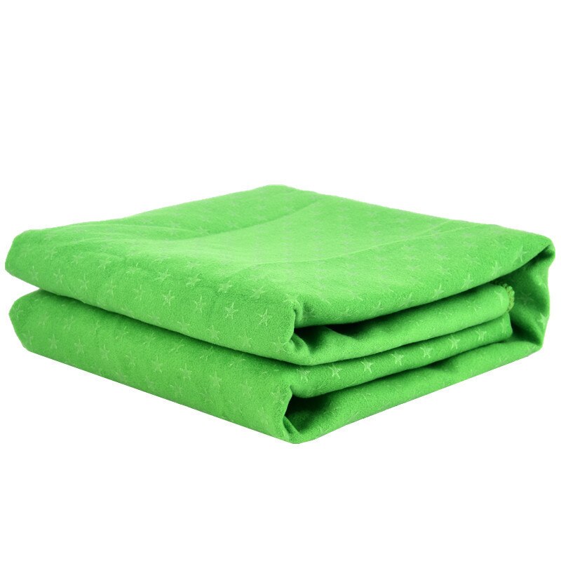 Udendørs yoga tæppe træningsmåtte håndklæde pilates fitness dæksel med opbevaringspose: Grøn