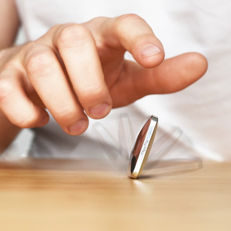 Decompression Finger Flip Toy Kinetic Skill Fingertip Spinner Stress Relief Toy Anti-Stress Pocket Desk Rotating Toys Adult