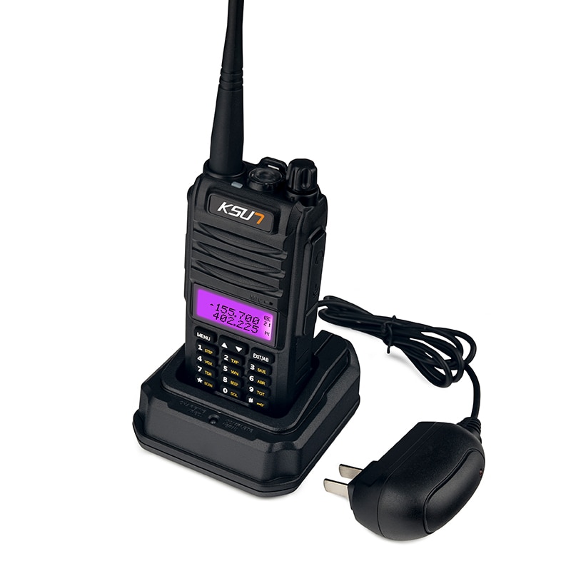 Ksun X-UV1D walkie talkie 8w vhf uhf banda dupla 136-480mhz rádio handheld em dois sentidos do transceptor cb do rádio do presunto do comunicador do hf