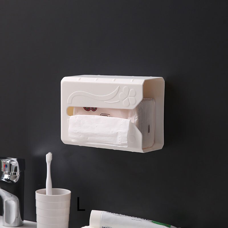 Caixa de tecido impermeável de parede multifuncional estilo simples plástico produto doméstico punch-livre retangular caixa de tecido
