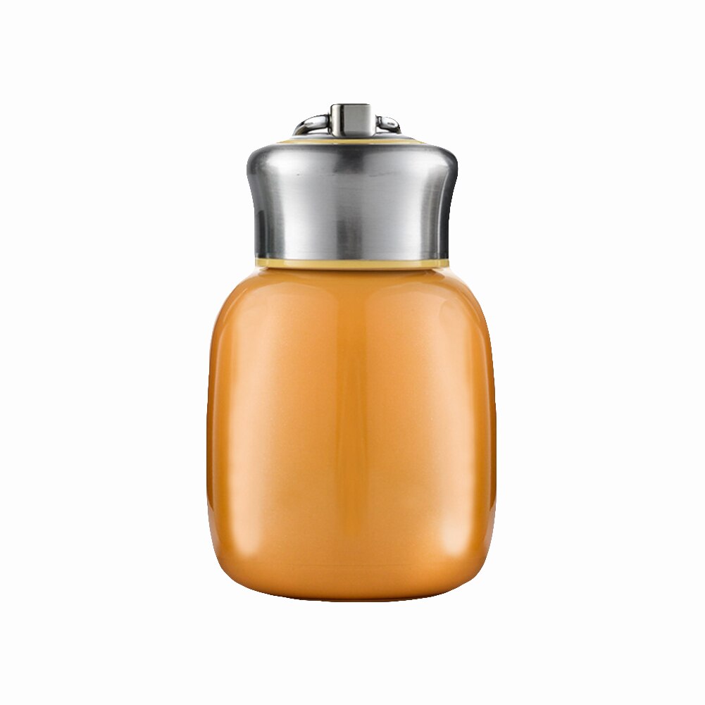 200ML 280ML Thermoskanne Aus Edelstahl Vakuum Isolierung Thermofeeding Flasche Art Isolierung Tasse Reise Trinken Wasser Flasche: Orange