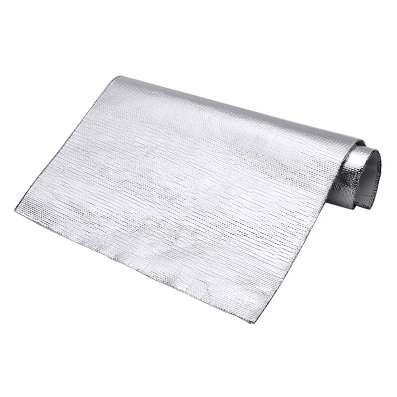 25*50cm tykke aluminiumsfiber bilskjermer varme lydisolasjonsmatte 800 celsius skjerming eksos panser motor film innpakning