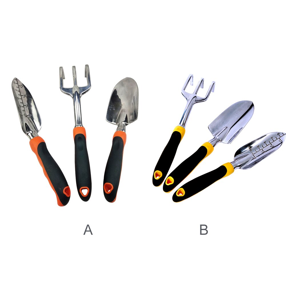 3pcs Gardening Tool Set Balcony Home-grown Mini Digging Suits Three-piece Shovel Rake Garden Tools Combination