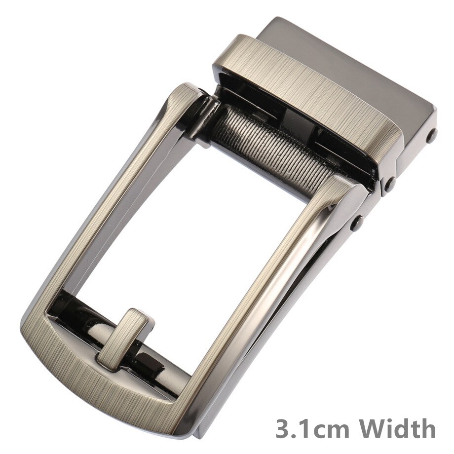3,1-3,2 cm Rachet Gürtel Schnallen Zink-legierung Klicken Gürtel Schnalle Kopf Geeignet 3-3,1 cm breite Lochlosen Automatische Gürtel B987: Lage33-32314-1
