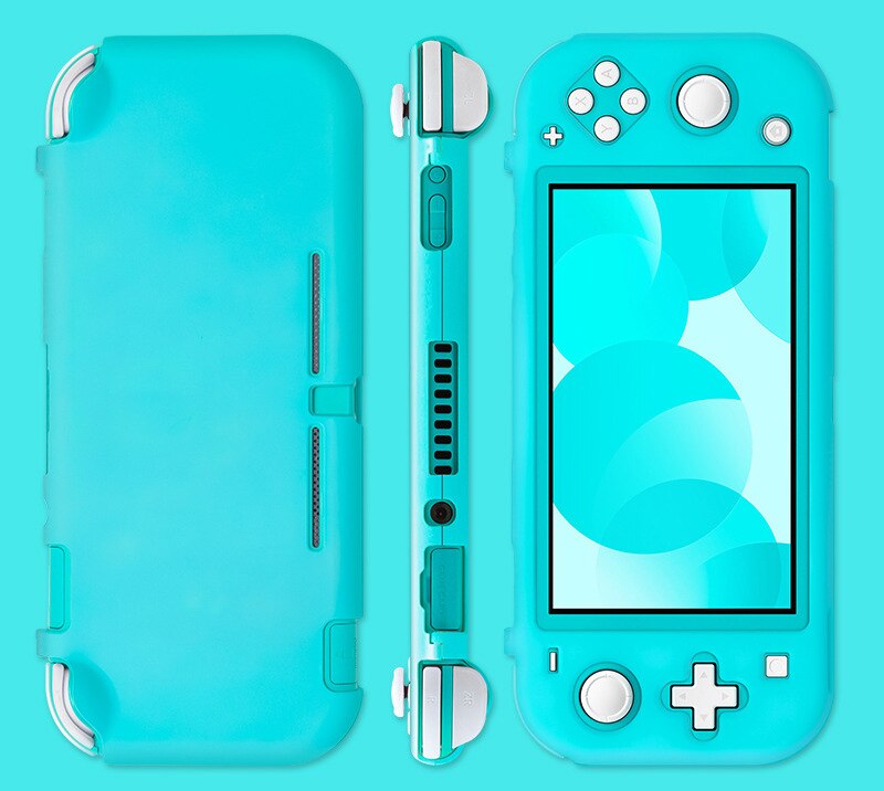 Capa protetora colorida para nintendo switch, case de proteção para nintendo switch lite, capa dura, antiderrapante, cobertura completa, acessórios para nintendo switch