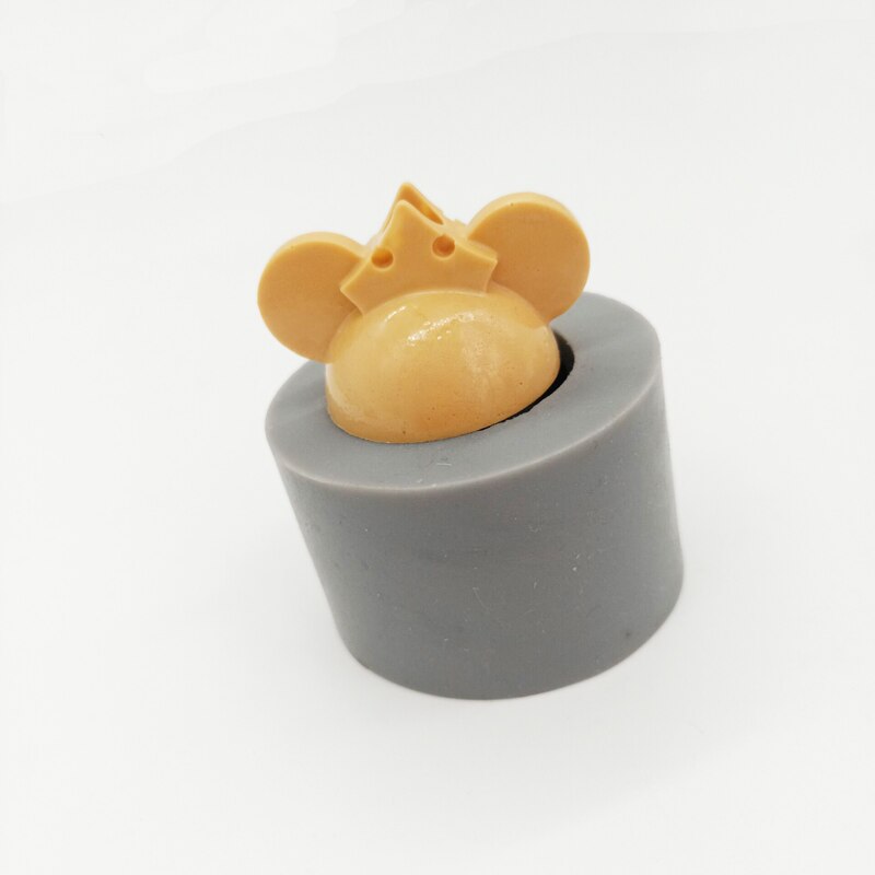 KLM Mouse Head DIY Handmade Epoxy Mould Silicone Straw Topper Molds: 5