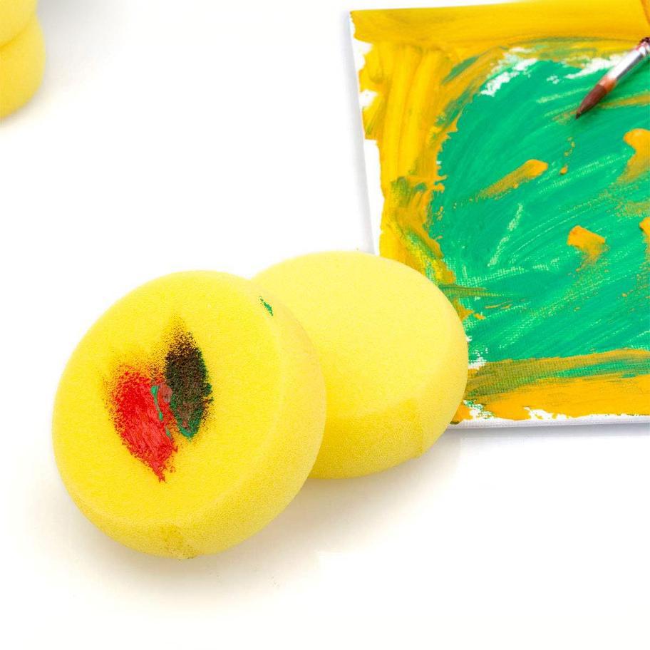 5/10/15 Uds esponja para colorear esponja redonda esponja de acuarela pintura para pintar manualidades esponjas manualidades HHHM01