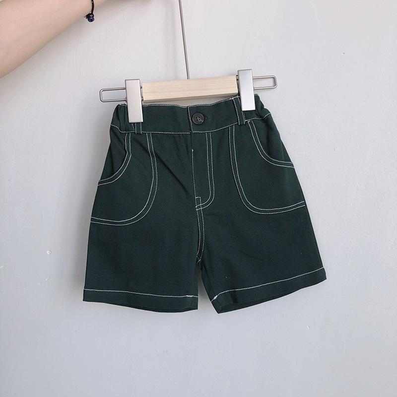 3610 Stijlvolle Kinderen Effen Kleur Broek Kinderen Knie Lengte Broek Voor Jongen En Meisje 2-7 Jaar kinderen Casual Broek