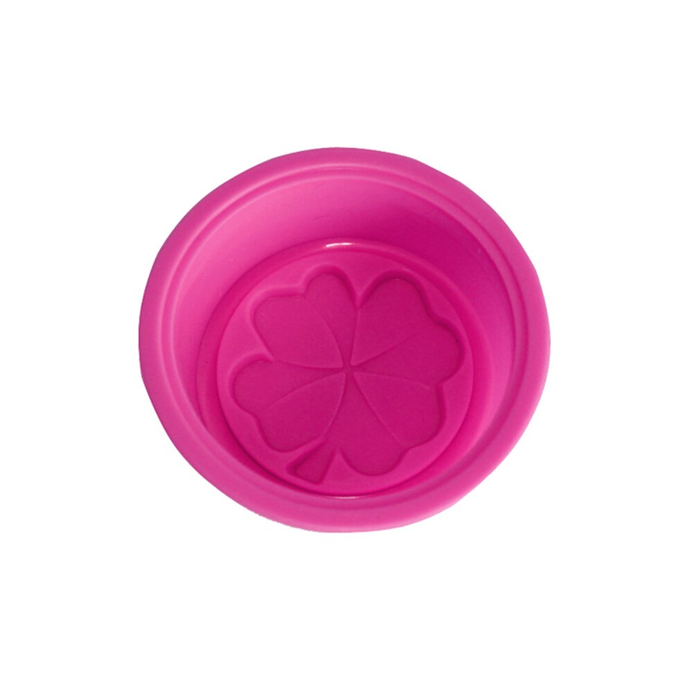 Didihou 1Pc Multifunctionele Zeep Mallen Voor Zeep Maken Siliconen Zeep Mal Cirkel Cupcake Bakken Pan Mallen Maken Levert: Rose red