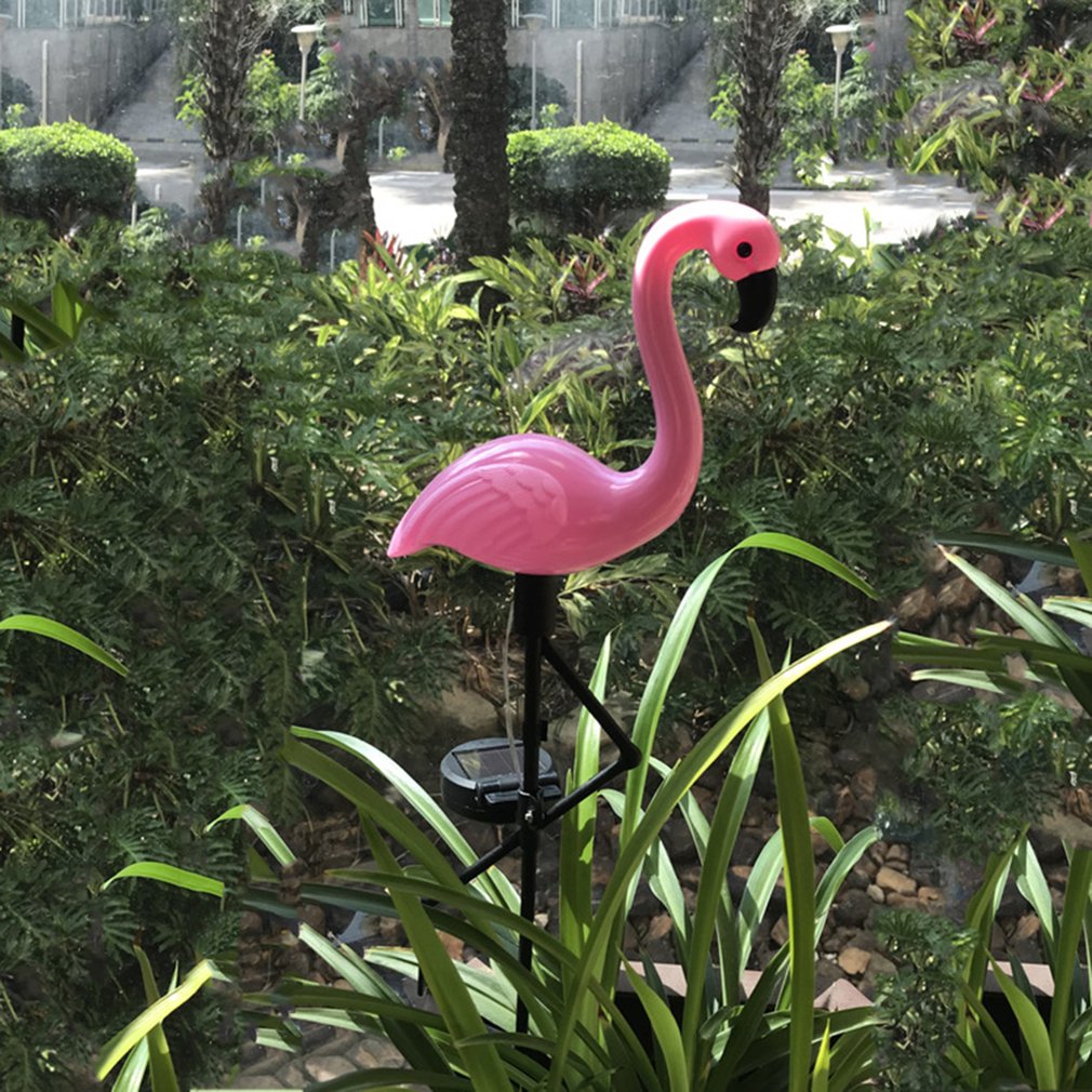 3 stk led flamingo vandtæt sol græsplæne lys udendørs have dekoration lys haven gulv med landskabslys