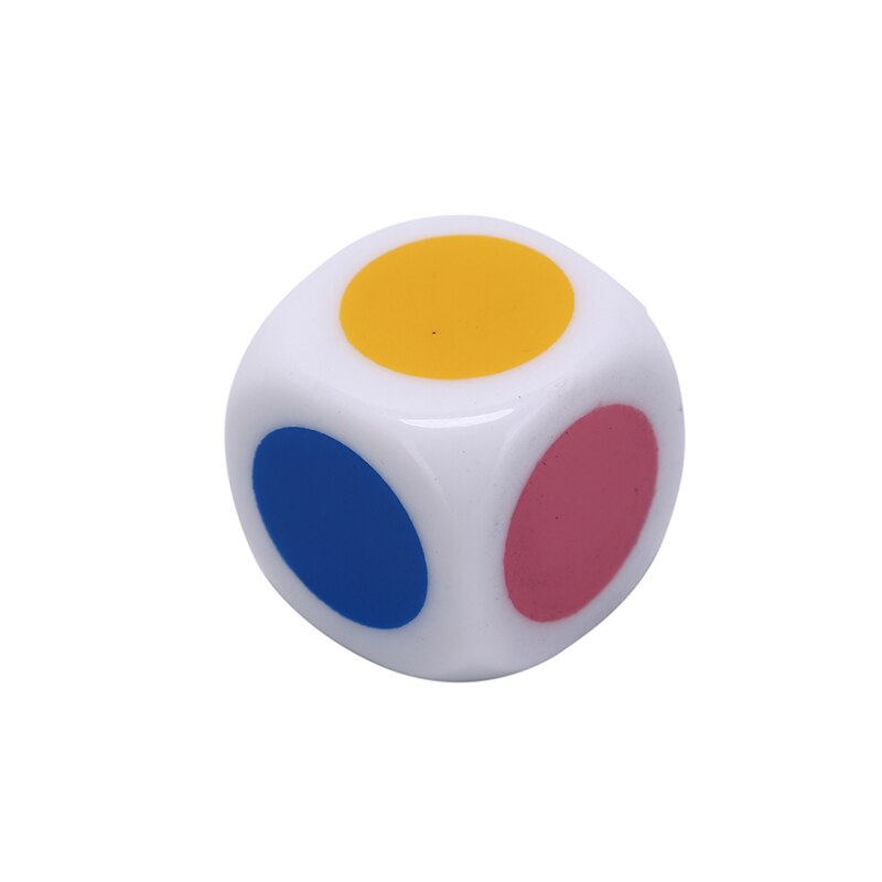 5 Teile/satz 16mm Mehrfarbig Acryl Würfel Würfel Perlen Sechs Seiten Farbe Würfel Tragbare Tabelle Spiele Spielzeug