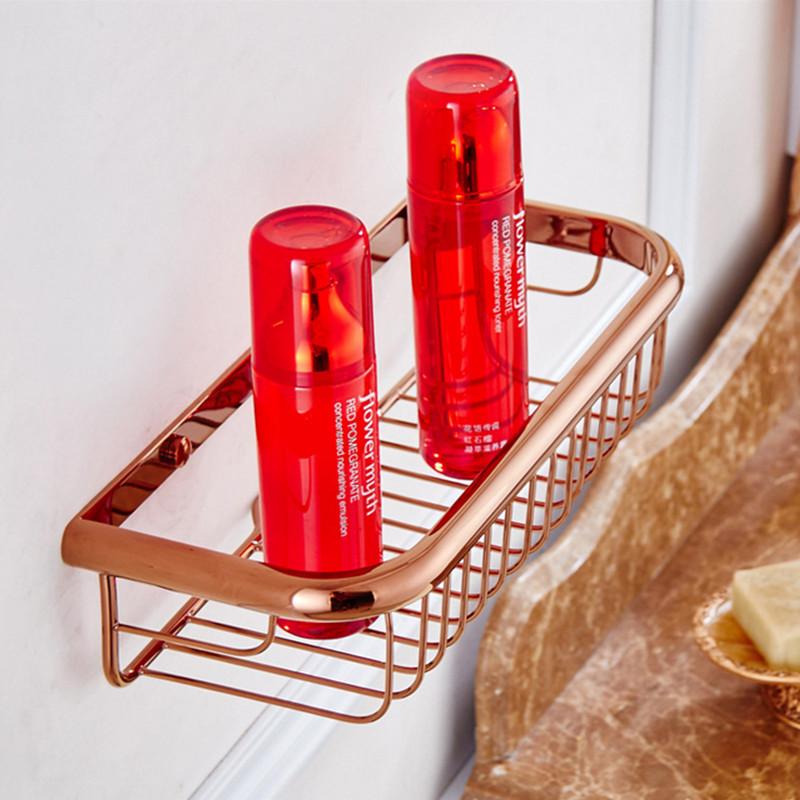 Biggers-Juego de accesorios de baño de cobre rosa de lujo, soporte de papel, barra de toalla, jabonera, soporte para vaso,
