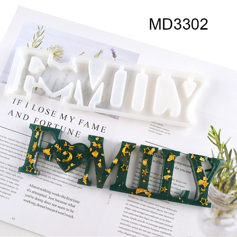 Moldes de silicone 26 letras inglês alfabeto resina fundição moldes de silicone diy fazendo ferramentas para casa letras decorativas: md3302