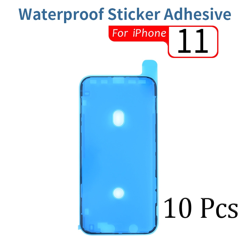 10 sztuk wodoodporna naklejka dla iPhone 6 6s 7 8 Plus X XS MAX XR 11 12 Pro Max wodoodporna naklejka klej ekran LCD klej: 10 Pcs For iPhone 11