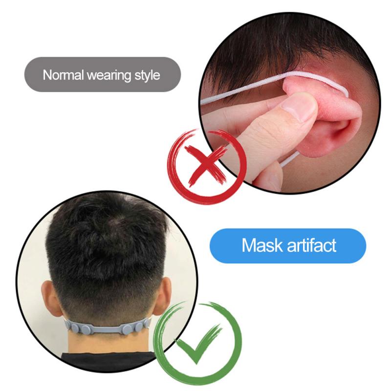 1/3Stck Einstellbare Anti-Spule Maske Verlängerung Schnalle Komfortable Gesicht Maske Ohr Haken Schutz Maske Verlängerung Sparer Sanft Gurt