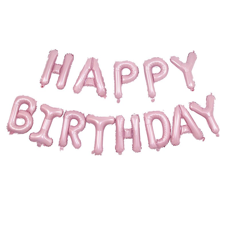 Gelukkige Verjaardag Brief Set Ballon Supplies Engels Aluminium Ballon Partij Decoratie Ballon Kerst Halloween: Fluorescentie Geel