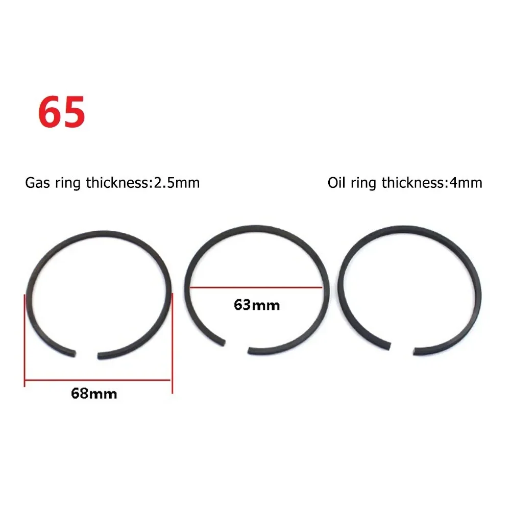 3pcs 42mm 47mm 48mm 51mm 52mm 65mm Zuigerveer Pneumatische Onderdelen voor Luchtcompressor Cilinder Vervanging: green
