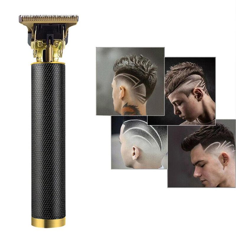 T skallet hårklipper oppladbar trimmer barbering årgang menn kutter trådløs t-outliner barbermaskin frisør maskin b  p9 f 3