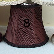 Mini Lamp Shade Pleated Lace Lampshade Fabric Lamp DIY Home Decoration, Clip on: 8 color style