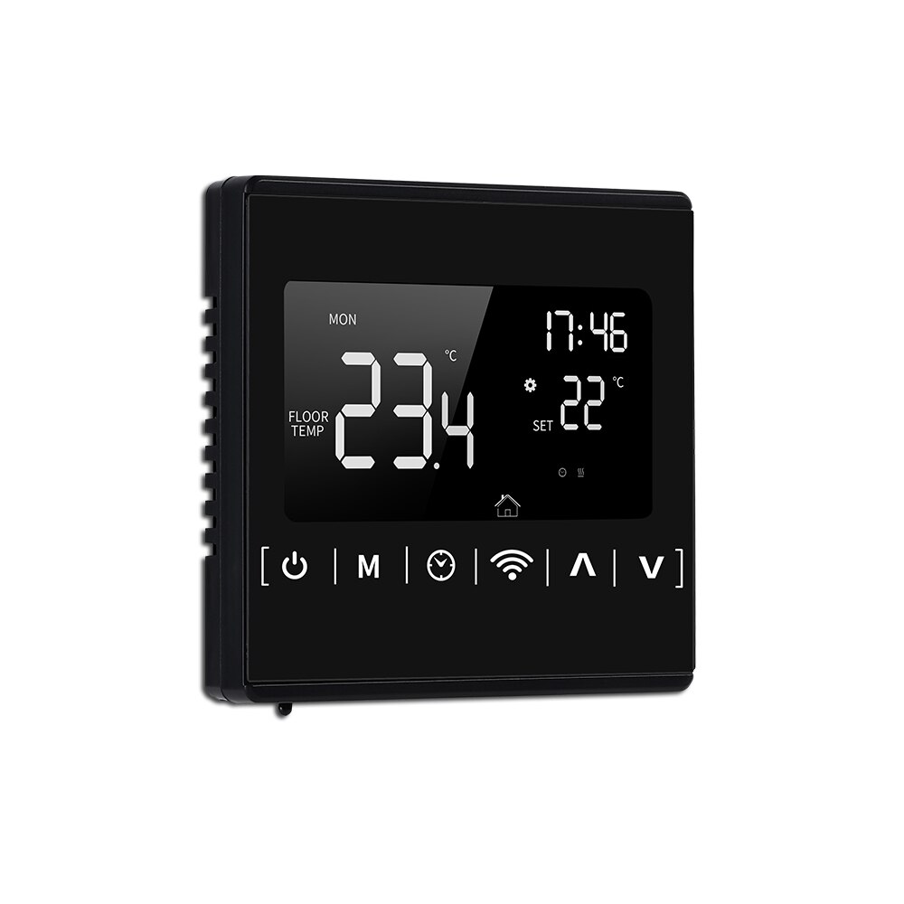Wifi Thermostat Wireless Smart Temperature Controller LCD Touch Screen Programmable Thermostat Electric Floor Heating Thermostat: with wifi type